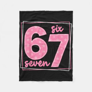 67 Funny Number 67 Birthday Meme  Fleece Blanket
