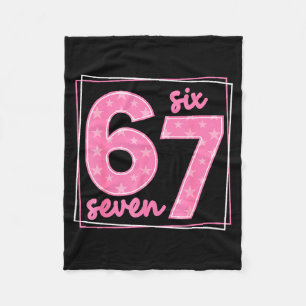 67 Funny Number 67 Birthday Meme Fleece Blanket