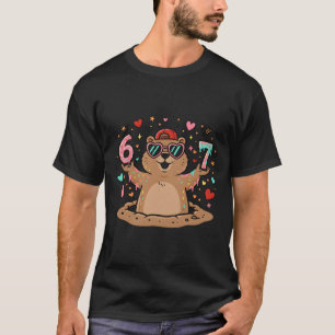 67 Funny Six Seven Respect The Groundhog Woodchuck T-Shirt