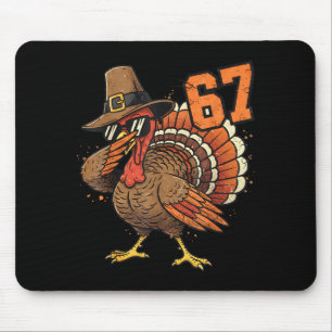 67 Funny Thanksgiving Turkey Meme Six Seven 6 7 Mouse Pad