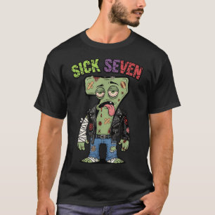 67 Funny Zombie Six Seven Humor Meme Brainrot Sick T-Shirt
