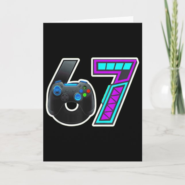 67 Gamer Console Controller Design  Card (Front)