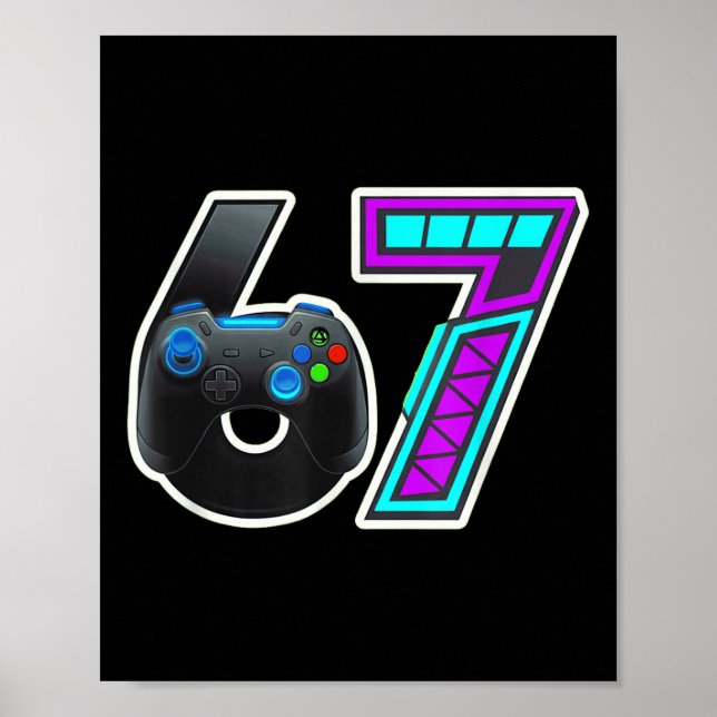 67 Gamer Console Controller Design  Poster (Front)