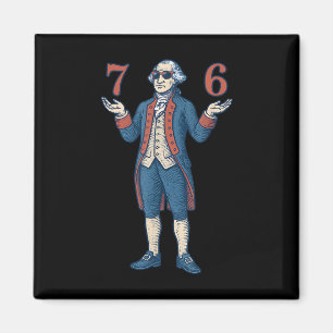 67 George Washington 7 6 Meme Six Seven 6-7 4th Of Magnet