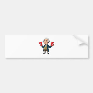 67 George Washington 7-6 Six Seven Meme 67  Bumper Sticker