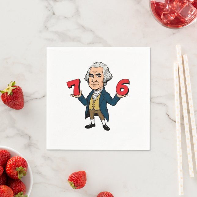 67 George Washington 7-6 Six Seven Meme 67  Napkin (Insitu)
