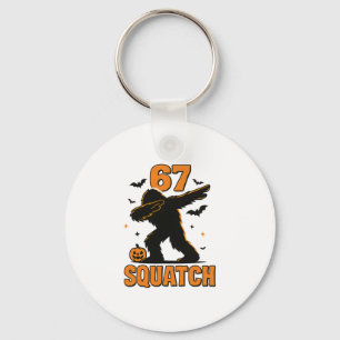 67 Halloween Bigfoot Six Seven Sasquatch Brainrot Key Ring