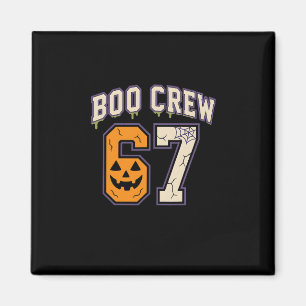 67 Halloween Boo Crew Sports Jersey Brainrot Meme  Magnet