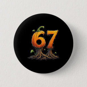 67 Halloween Brainrot Meme 6 7 Numbers Six Seven P Cm Round Badge