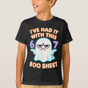 67 Halloween Costume Boo Sheet 6 7 Meme Six Seven  T-Shirt