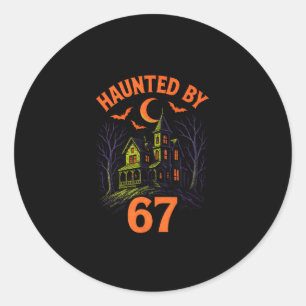 67 Halloween Costume Brainrot Teacher 6-7 Meme Six Classic Round Sticker