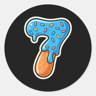 67 Halloween Costume Duo Matching Number 6 And 7 I Classic Round Sticker