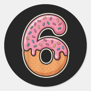 67 Halloween Costume Duo Matching Number 6 And 7 I Classic Round Sticker
