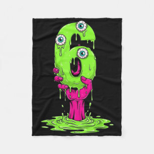 67 Halloween Costume Funny Number 6 Six Meme For G Fleece Blanket