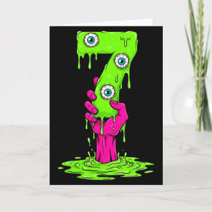 67 Halloween Costume Funny Number 7 Seven Meme For Card