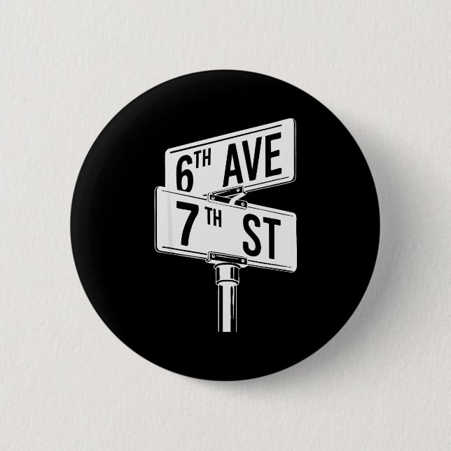 67 Halloween Matching Group Costume Six Seven Stre 6 Cm Round Badge (Front)