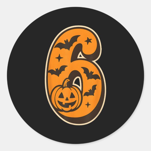 67 Halloween Matching Twin Boys Girls Brothers Sis Classic Round Sticker (Front)