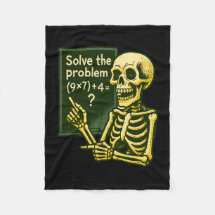 67 Halloween Math Funny Six Seven Meme Brainrot Sk Fleece Blanket