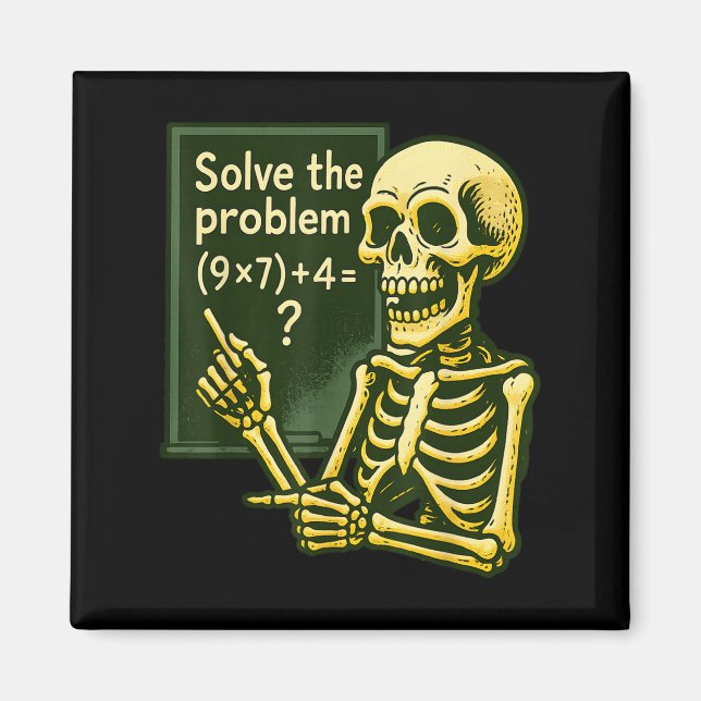 67 Halloween Math Funny Six Seven Meme Brainrot Sk Magnet (Front)