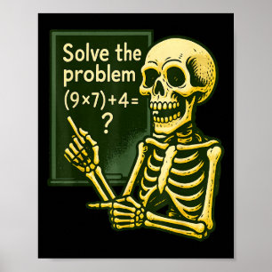 67 Halloween Math Funny Six Seven Meme Brainrot Sk Poster