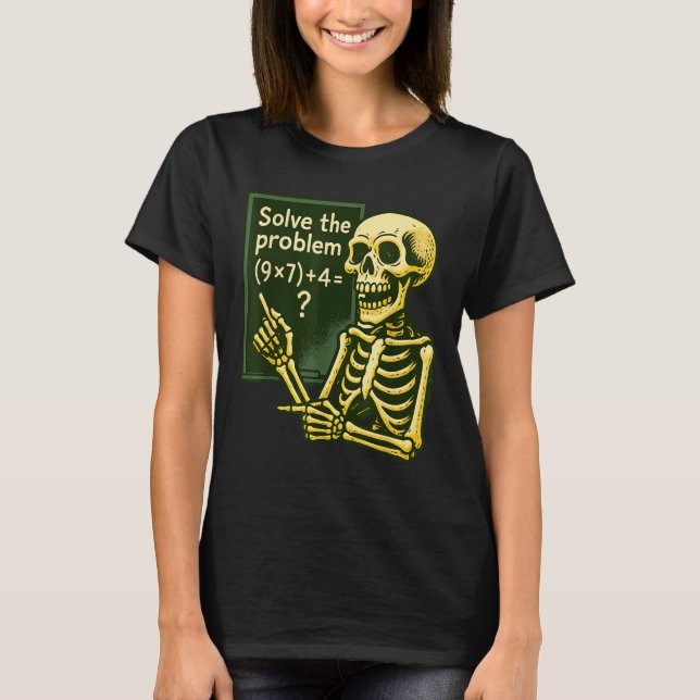 67 Halloween Math Funny Six Seven Meme Brainrot Sk T-Shirt (Front)