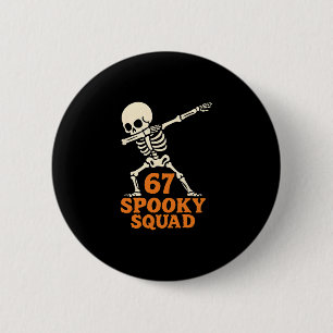 67 Halloween Meme 6 7 Numbers Six Seven Funny Kids Cm Round Badge
