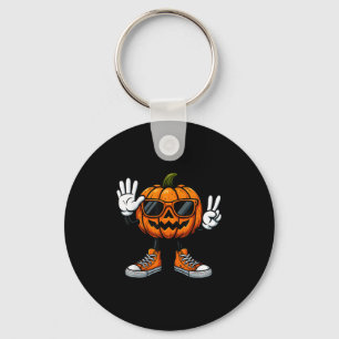 67 Halloween Pumpkin Funny Brainrot Meme Kids Six  Key Ring