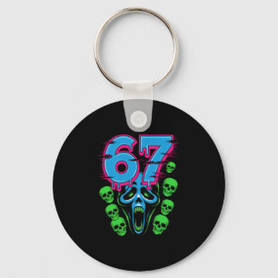 67 Halloween Scp Horror Face Scary Costume Shirt H Key Ring