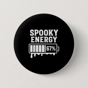 67 Halloween Soky Energy Brainrot Meme Six Seven B 6 Cm Round Badge