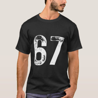 67 Happy B-Day Py Distressed T-Shirt