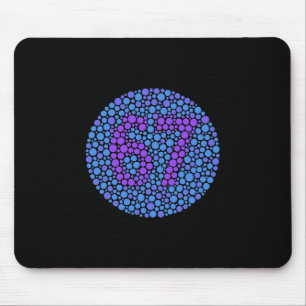 67 Hidden Meme Trending Gen Z Alpha Six Seven 6 7  Mouse Pad