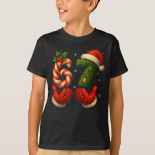 67 Hockey Hands Funny Christmas Meme Santa  T-Shirt