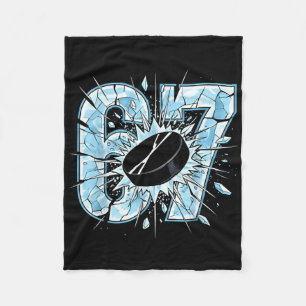 67 Hockey Six Seven Boy Girl Kids 6 7 Meme 67 Wint Fleece Blanket