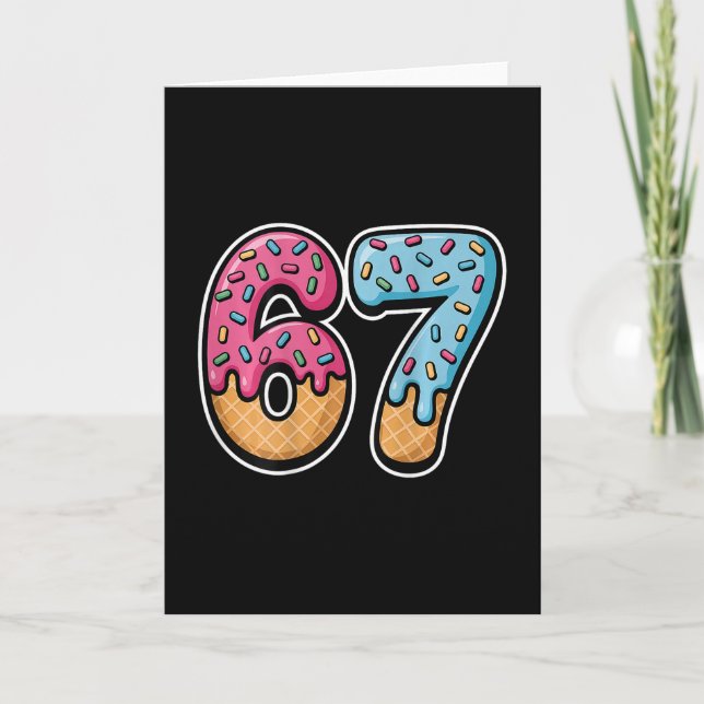 67 Ice Cream Drip (ck Only)  Card (Front)