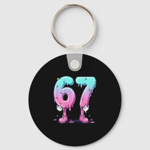 67 Ice Cream Drip (ck) Six Seven Meme For Gen Alph Key Ring
