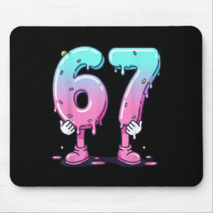 67 Ice Cream Drip (front) Six Seven Meme For Gen A Mouse Pad