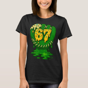 67 Ice Cream Drip Funny Six Seven Baseball T-Shirt