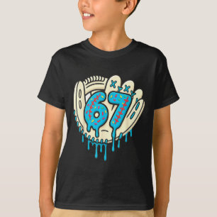 67 Ice Cream Drip Funny Six Seven Baseball T-Shirt