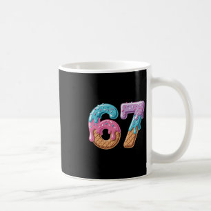 67 Ice Cream Drip Funny Six Seven Meme Number 6 An Coffee Mug