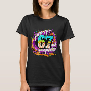 67 Ice Cream Drip Funny Six Seven Player 67th Birt T-Shirt
