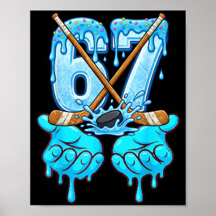 67 Ice Cream Drip Hockey Gen Alpha Slang Six Seven Poster