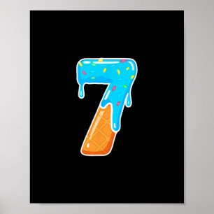 67 Ice Cream Drip Meme Funny 6 7 Costume Couple Poster