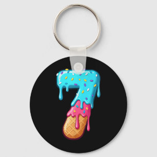 67 Ice Cream Drip Meme Funny 6 7 Halloween Costume Key Ring
