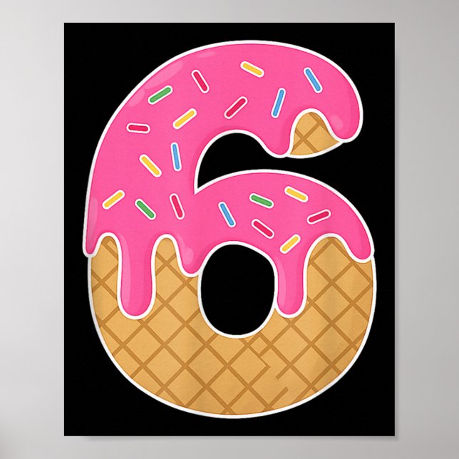67 Ice Cream Drip Meme Funny 6 7 Halloween Costume Poster (Front)
