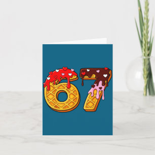 67 Ice Cream Drip Meme Funny Six Seven 67 Valentin Thank You Card