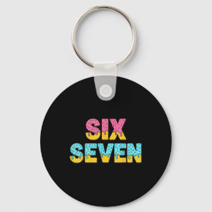 67 Ice Cream Drip Meme Funny Six Seven Gen Alpha S Key Ring
