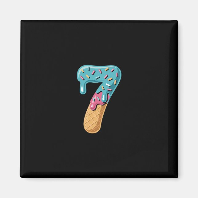 67 Ice Cream Drip Meme Funny Six Seven Matching Pa Magnet (Front)