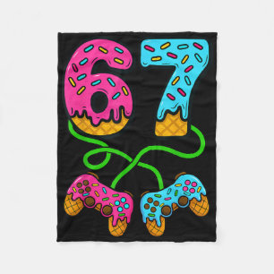 67 Ice Cream Drip Meme Gamer Six Seven Gen Alpha S Fleece Blanket
