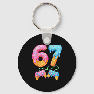 67 Ice Cream Drip Meme Gamer Six Seven Gen Alpha S Key Ring