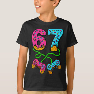 67 Ice Cream Drip Meme Gamer Six Seven Gen Alpha S T-Shirt